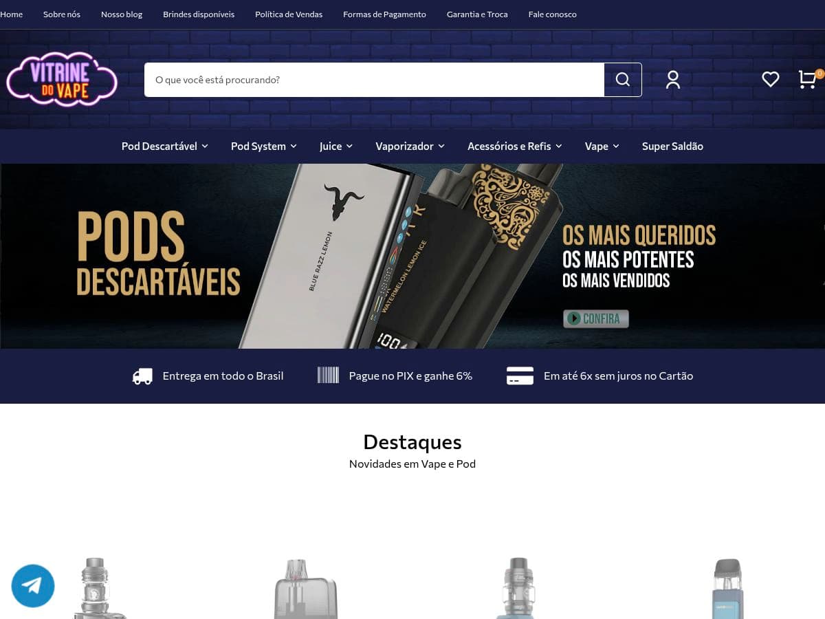 VS Vapor e Sabor Cigarro eletrônico logo