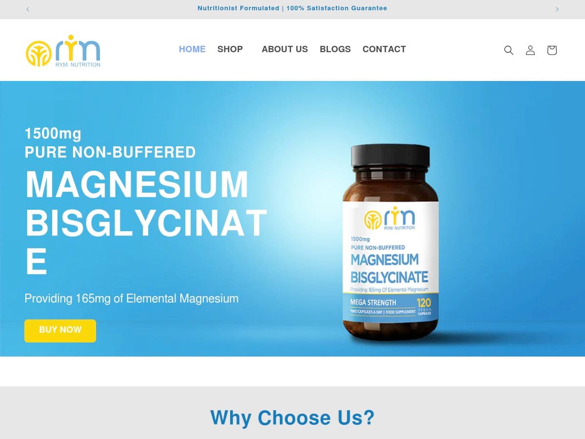 R.Y.M. Nutrition logo
