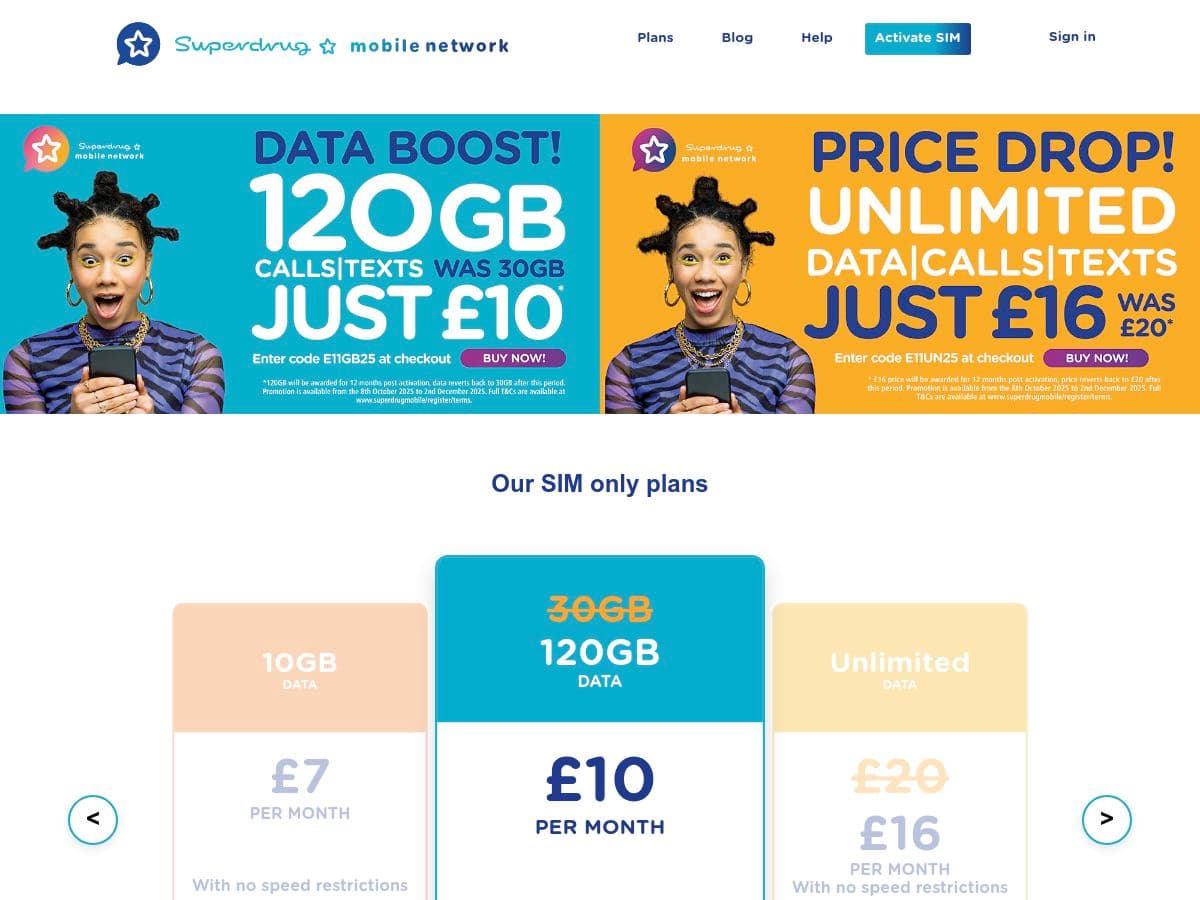 Superdrug Mobile logo