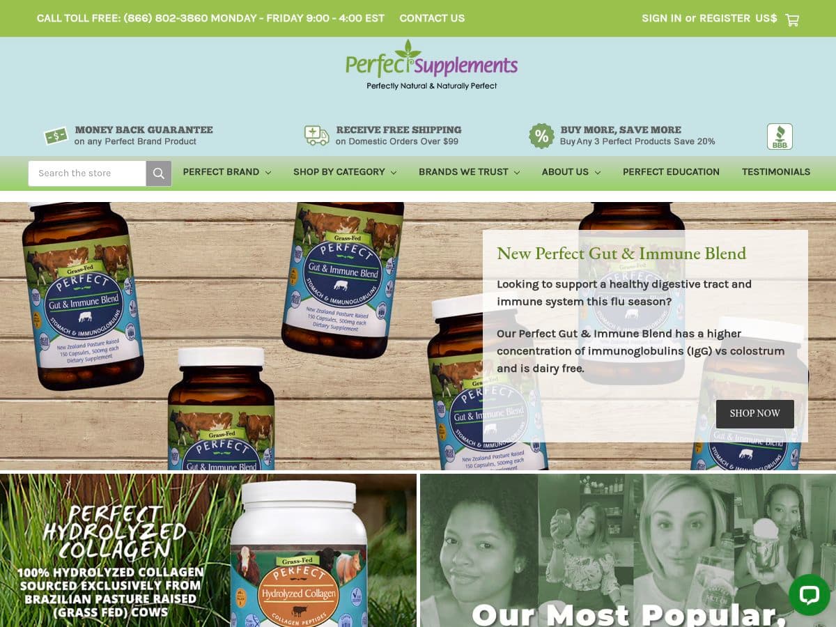 Perfectsupplements logo