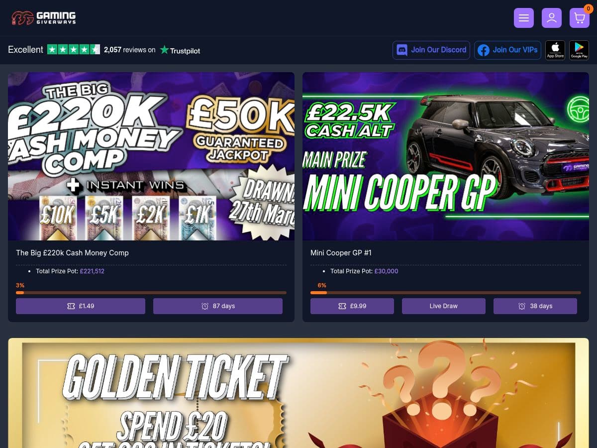 Gaming Giveaways logo