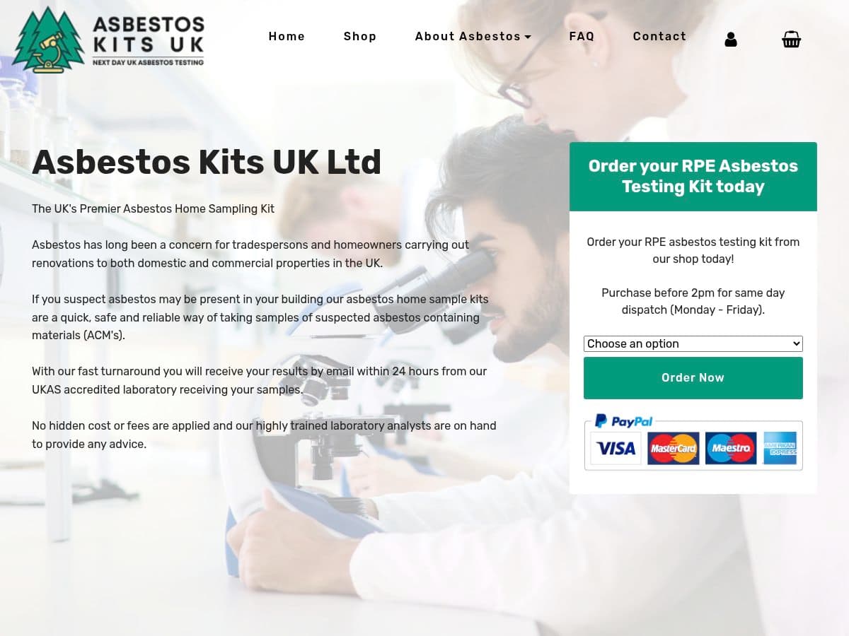 Asbestos kits UK Ltd logo