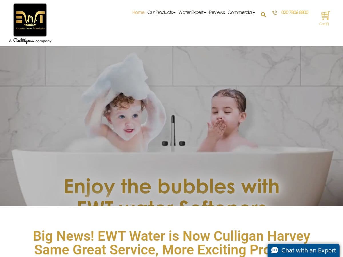 EWT Water logo