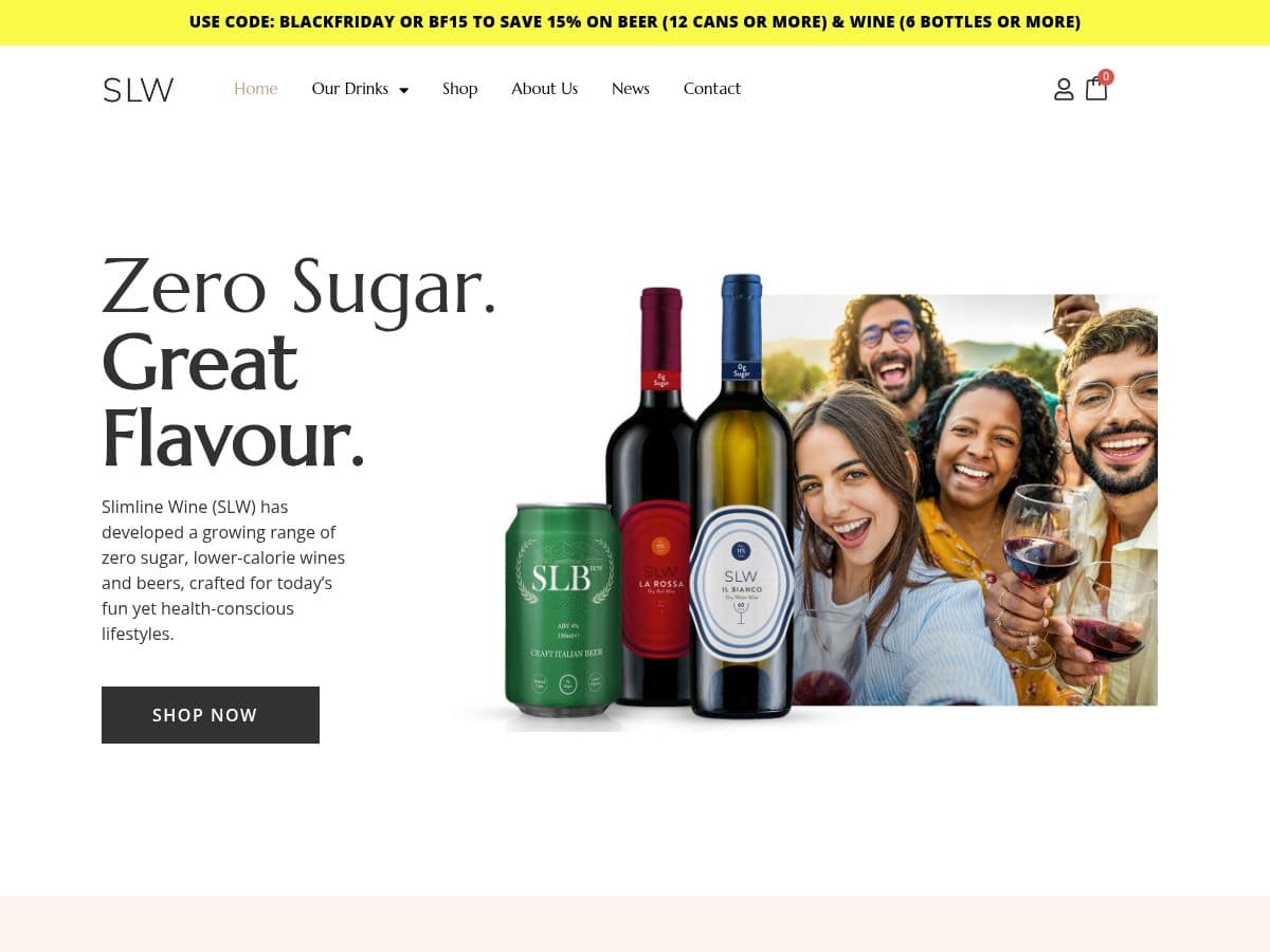 SlimLine Wine logo
