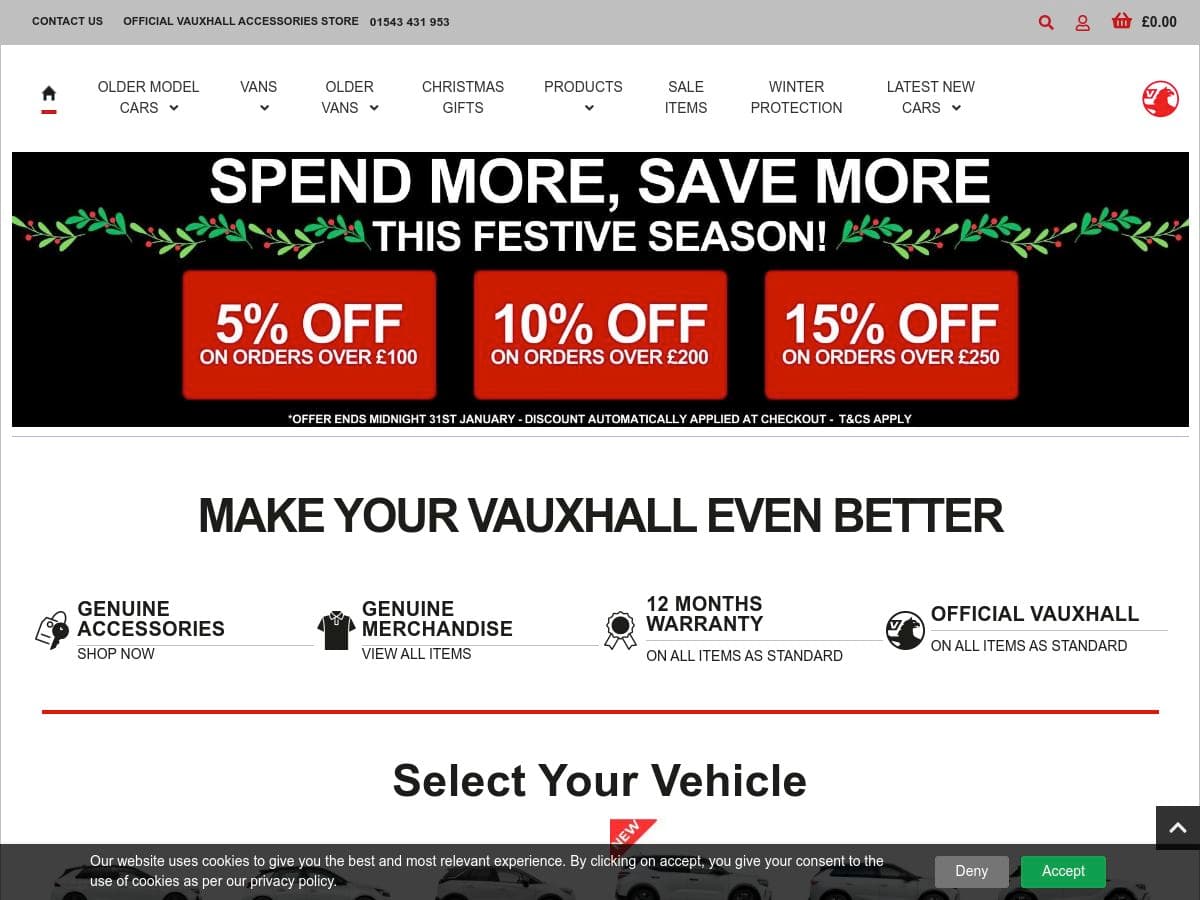 Vauxhall Accessories logo