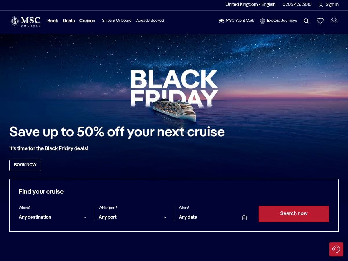 MSC Cruises UK & Ireland logo