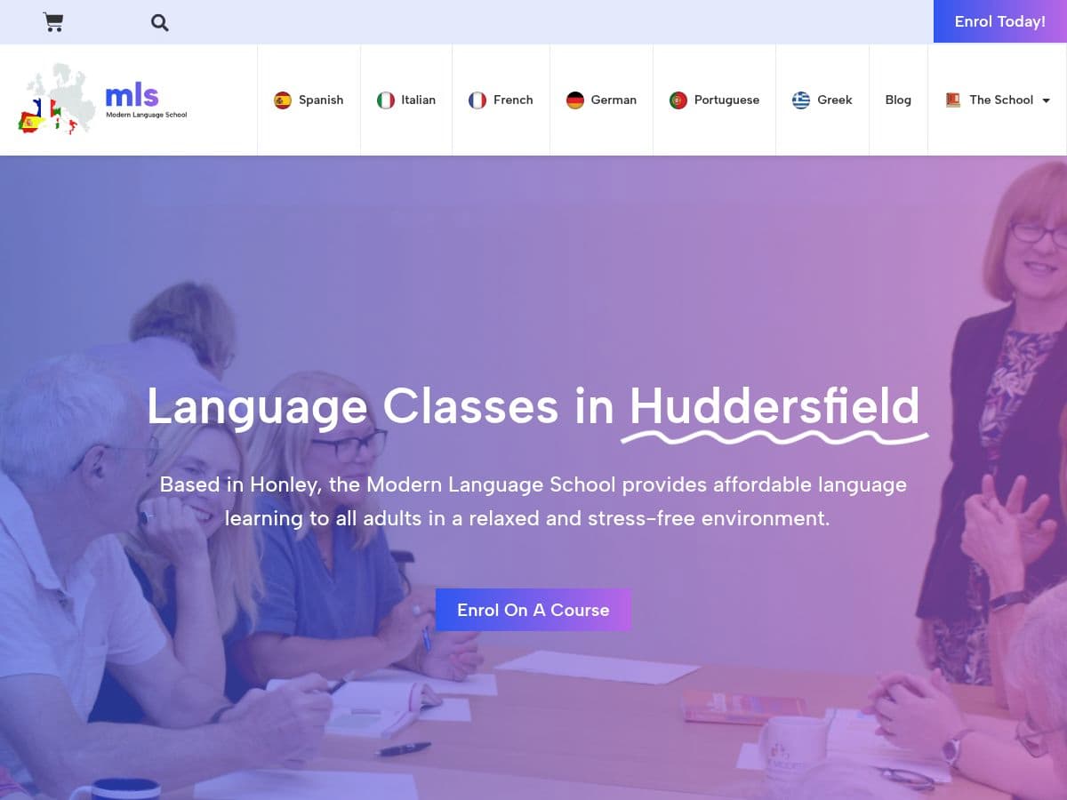 The Modern Language School logo