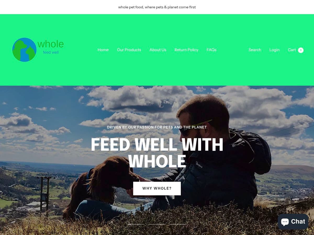 whole pet food logo