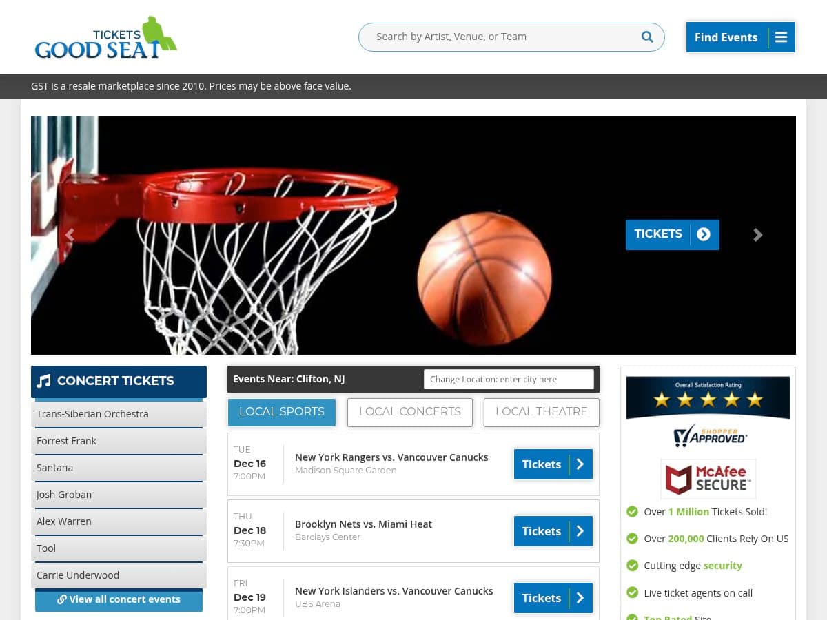 Good Seat Tickets logo