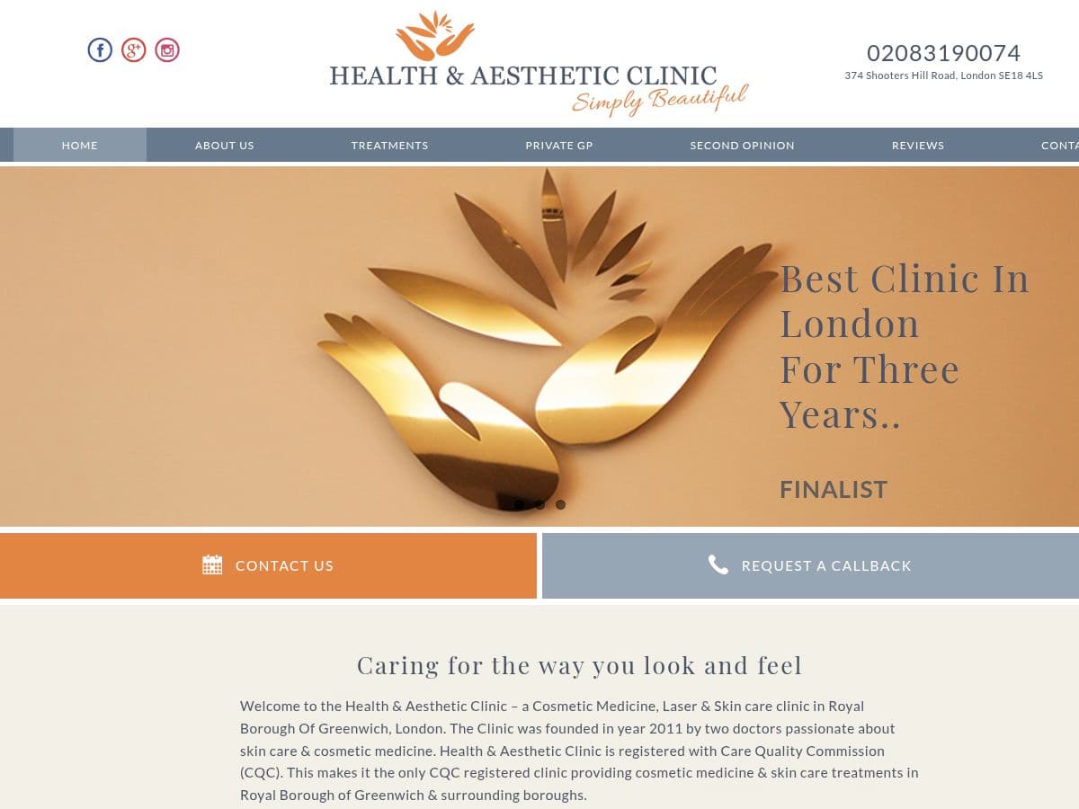 Health & Aesthetic Clinic London logo