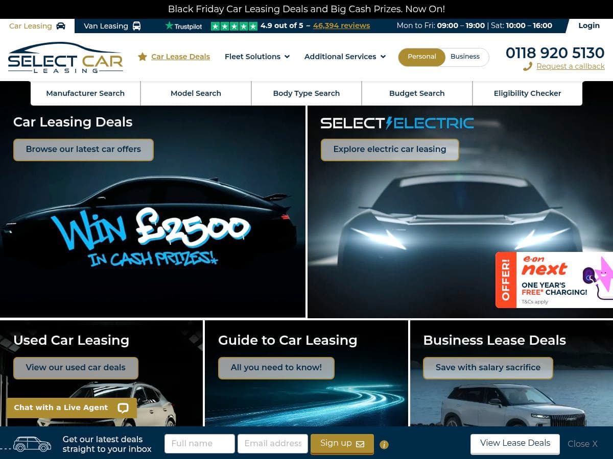 Select Car Leasing logo