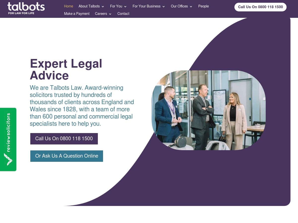 Talbots Law logo