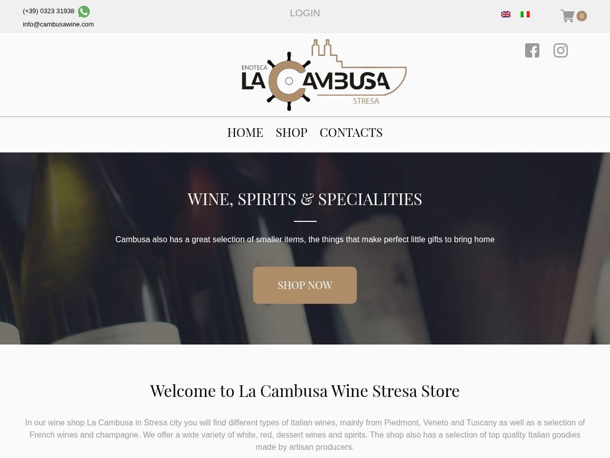 Cambusa Wine Shop Stresa logo