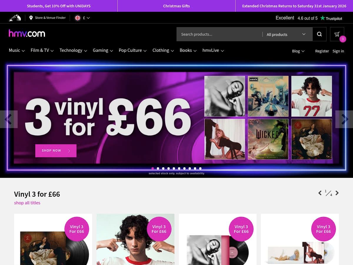 hmv (UK) logo
