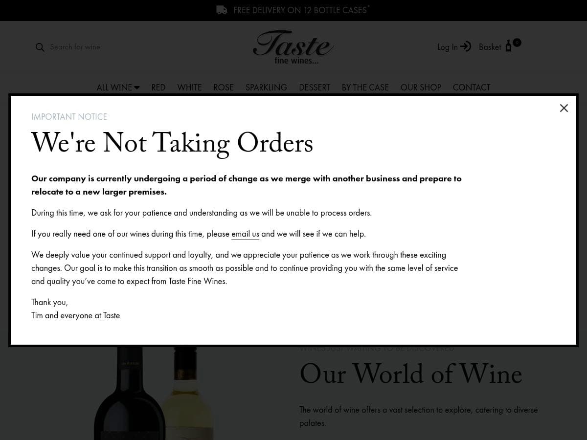 Taste Fine Wines logo