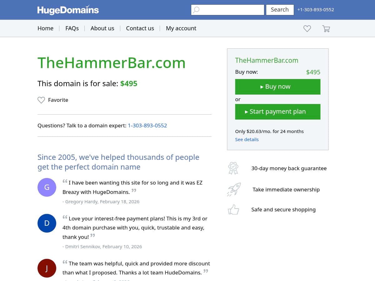 Thehammerbar logo