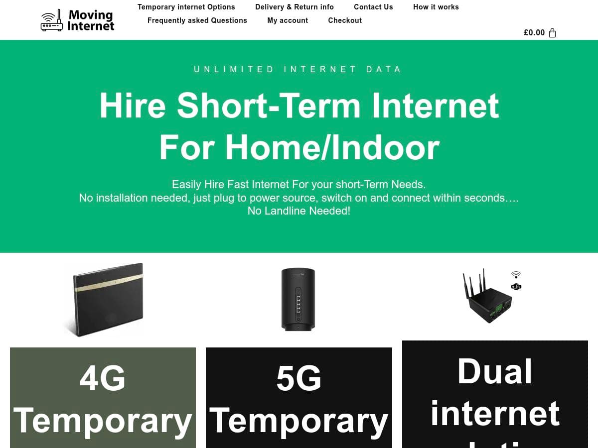 Moving internet logo