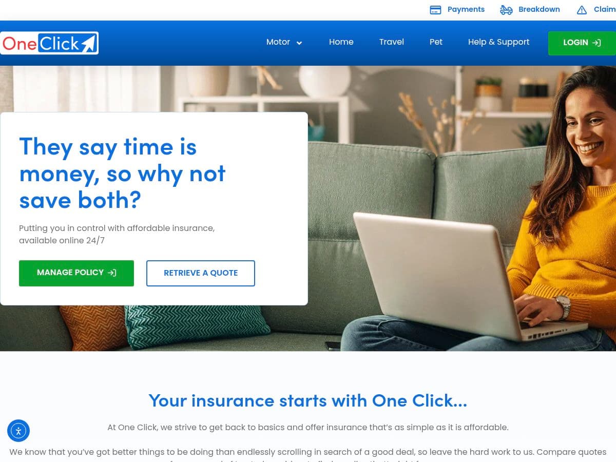 One Click Insurance logo