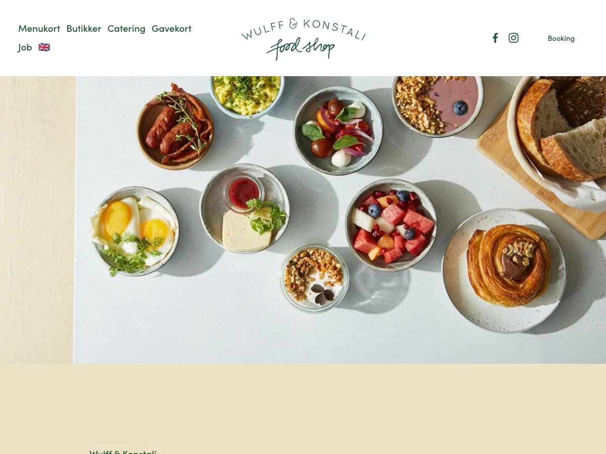 Wulff og Konstali Food Shop logo