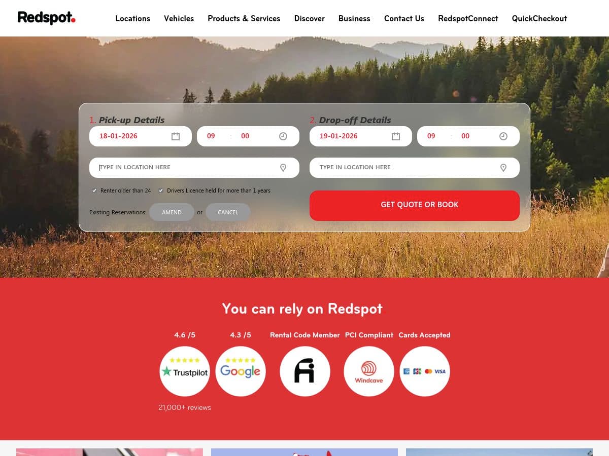 Redspot Car Rentals logo