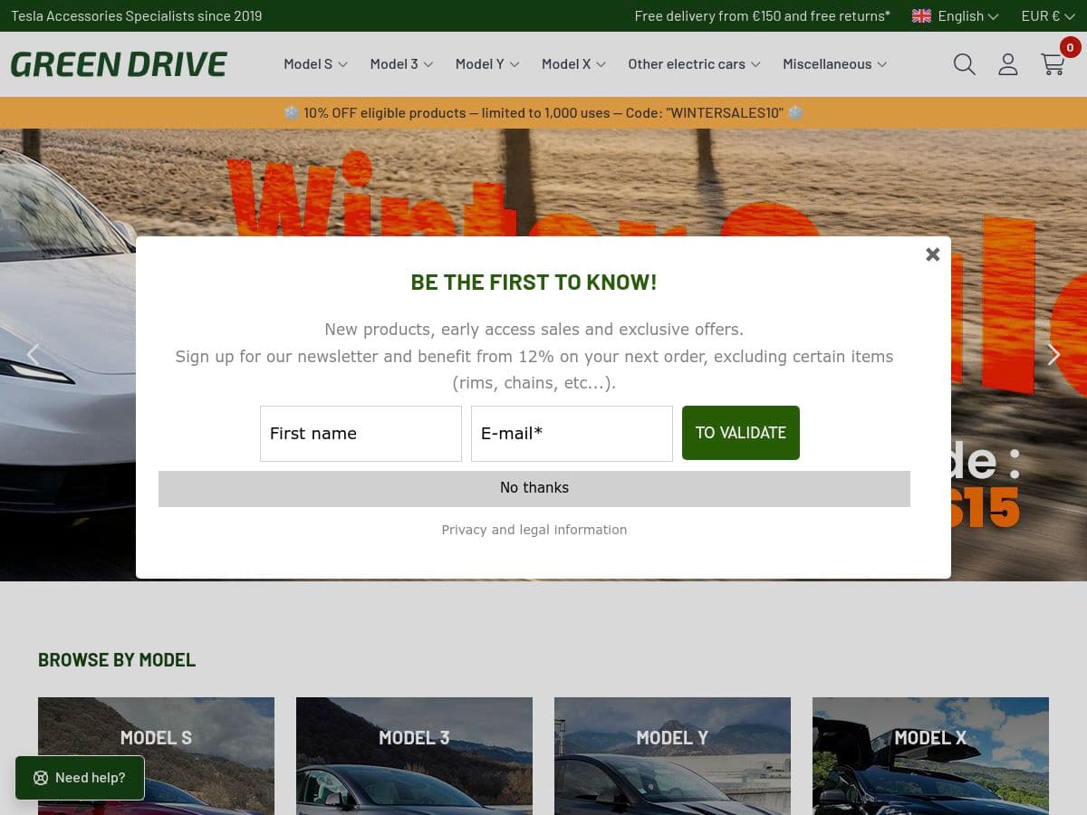 Greendrive - Tesla Accessories logo